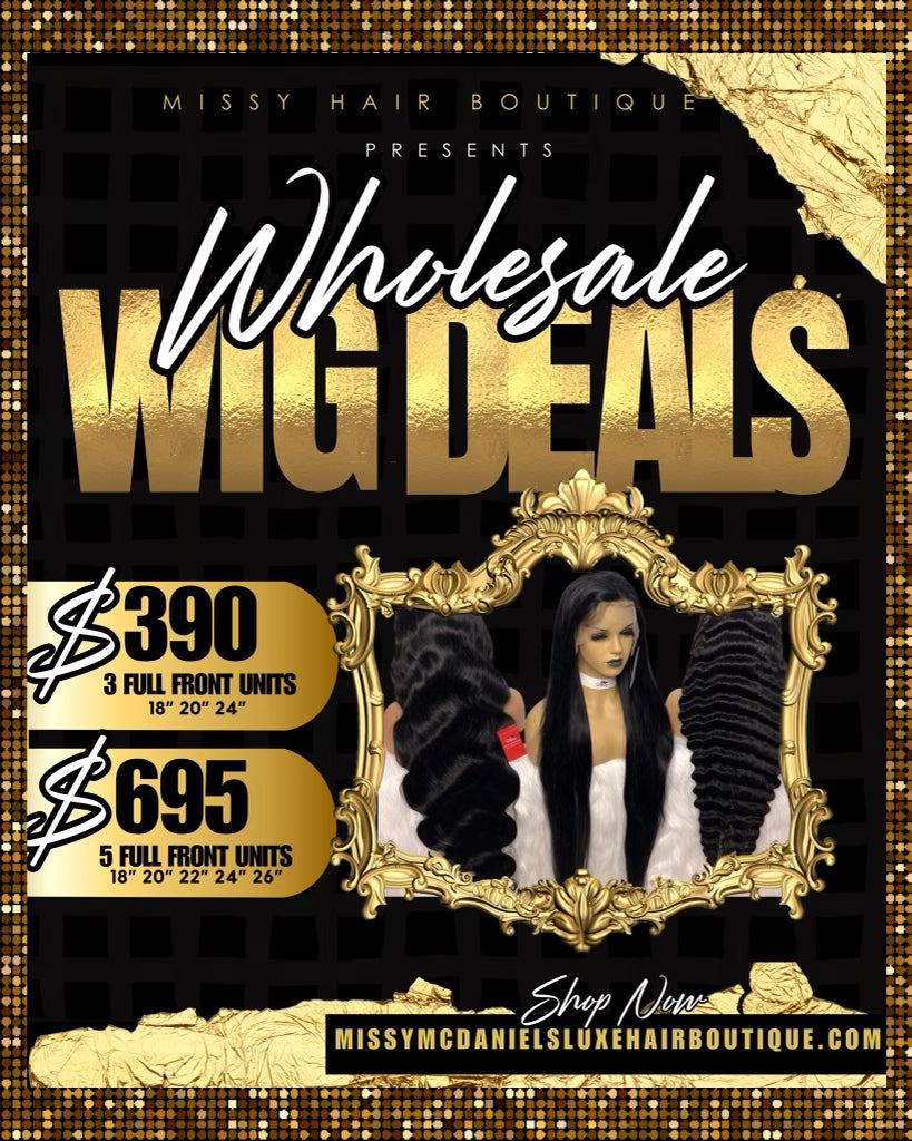 5 PCS WHOLESALE WIG PACKAGE DEAL